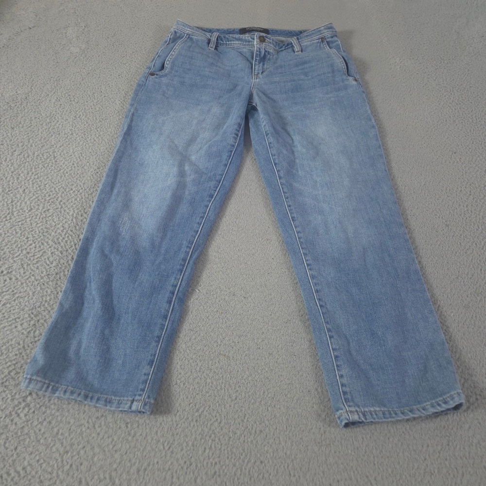 Liverpool Jeans Womens 6/28 Blue The Norma Straight Leg Medium Wash Denim Pants